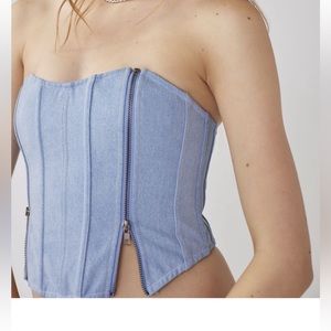 NEW UO Denim corset